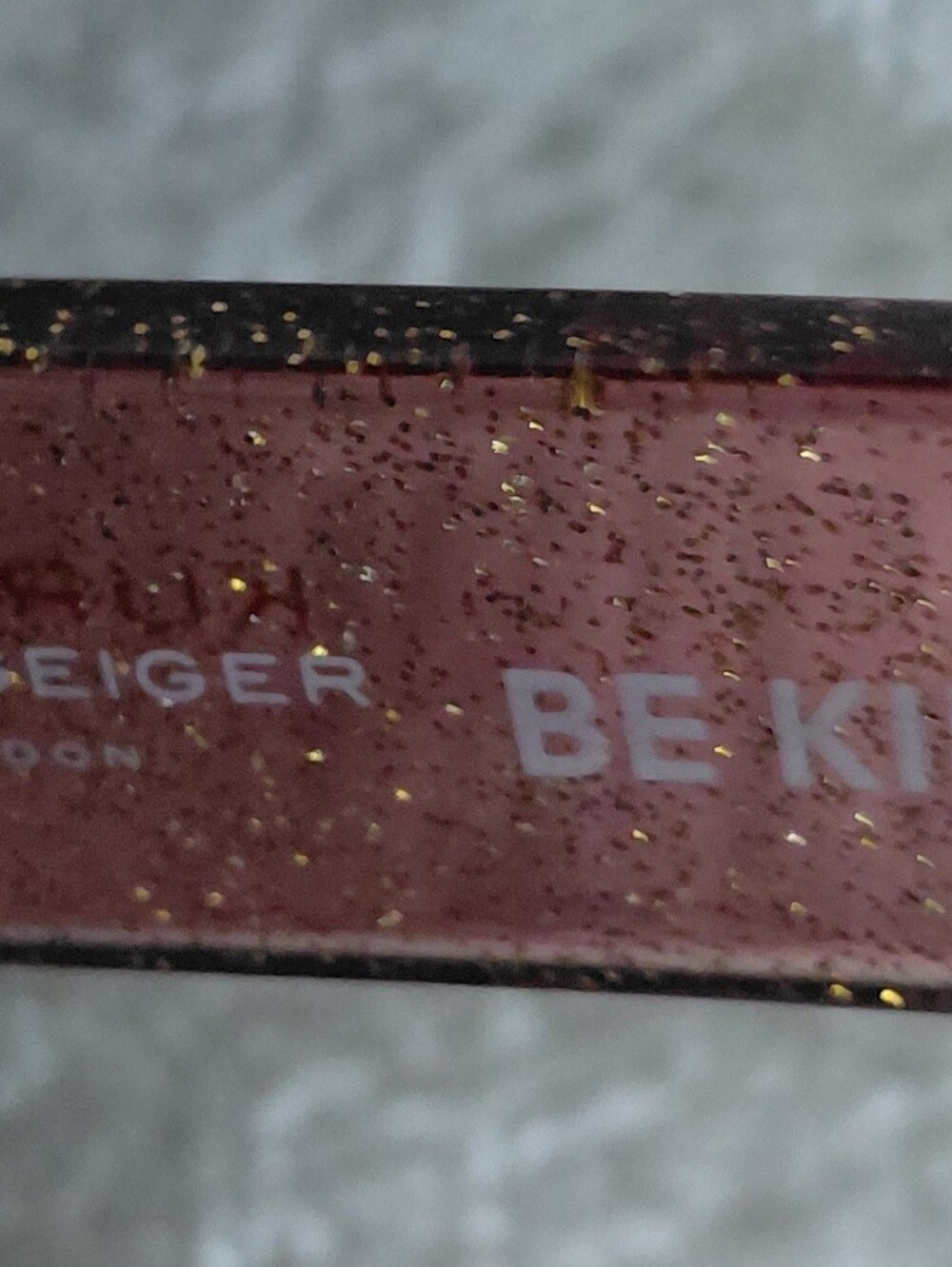 Kurt GEIGER Glitter Pink Octagonal Sparkle Women’s Sunglasses +Case+ Cloth/NWT - Picture 8 of 11
